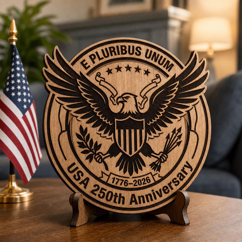 Diseños de grabado patrimonial del 250.º aniversario de EE. UU., CNC patriótico para placas - Imagen 9