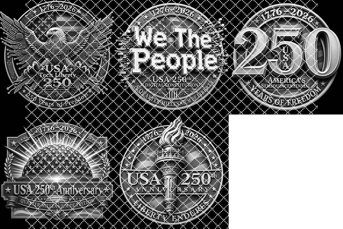 3D Illusion Laser Design Bundle, USA 250th Anniversary Patriotic Wood Sign