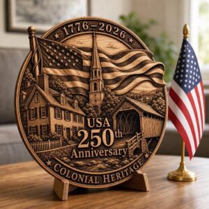 3D Illusion Laser Engraving File, American Landscape Bundle, USA PNG Wood Signs
