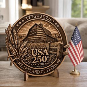 3D Illusion Laser Engraving File, American Landscape Bundle, USA PNG Wood Signs
