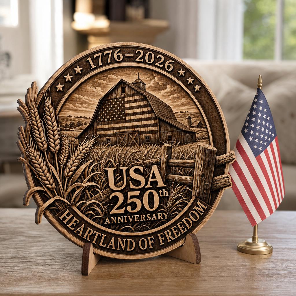 3D Illusion Laser Engraving File, American Landscape Bundle, USA PNG Wood Signs