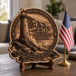 3D Illusion Laser Engraving File, American Landscape Bundle, USA PNG Wood Signs
