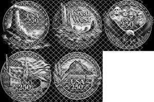 3D Illusion Laser Engraving File, American Landscape Bundle, USA PNG Wood Signs