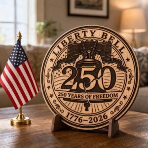 America 250 Semiquincentennial Engraving Bundle, 1776 2026 Patriotic Wood Sign Design