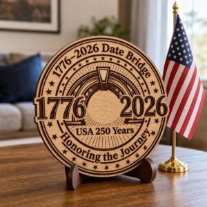 America 250 Semiquincentennial Engraving Bundle, 1776 2026 Patriotic Wood Sign Design