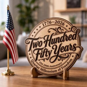 America 250 Semiquincentennial Engraving Bundle, 1776 2026 Patriotic Wood Sign Design