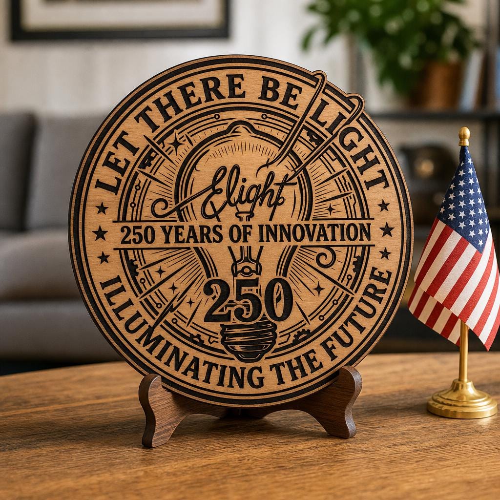 Amerikas 250. Jubiläums-Gravur-Bundle, Innovations-Blaupausen-Holzschild-Design – Bild 3