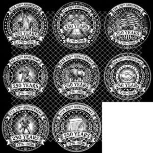 America 250th Patriotic Engraving File, Slate Coaster Laser Designs, Colonial Emblems