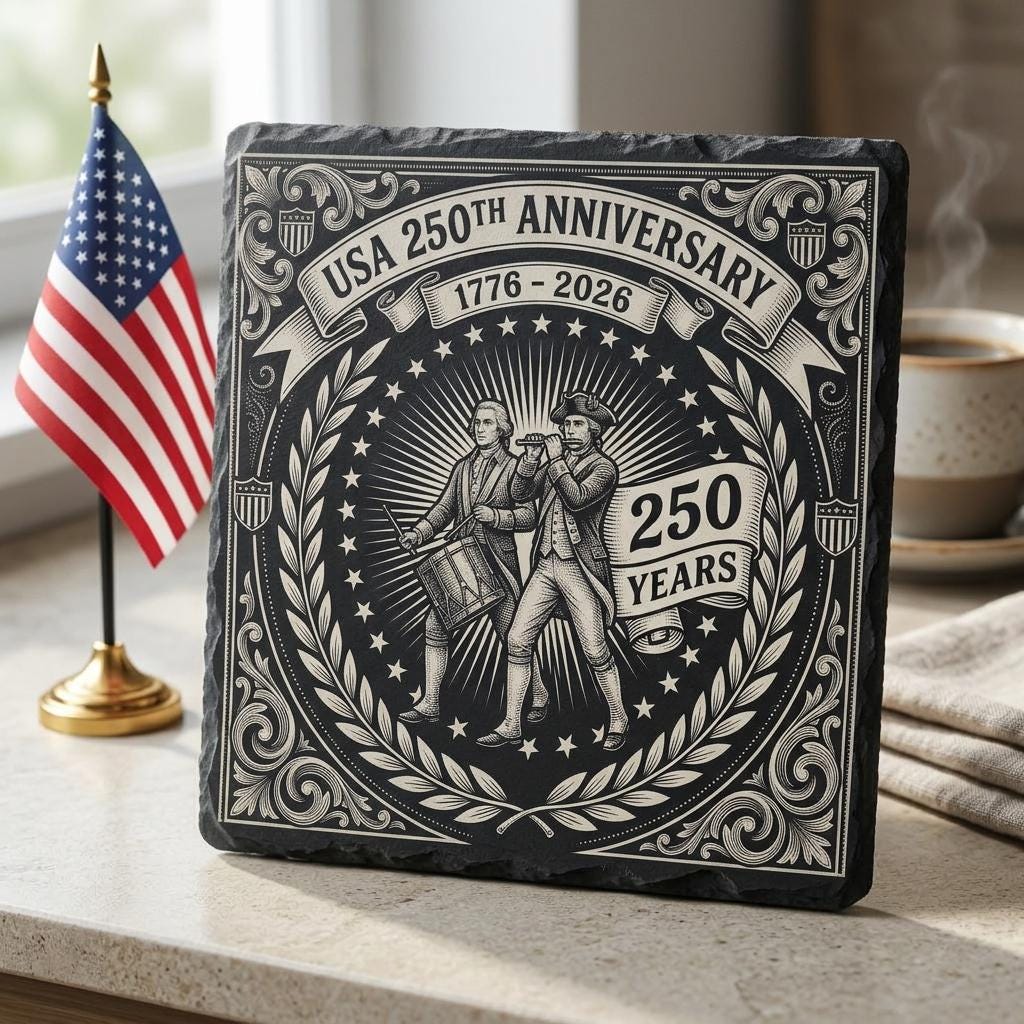 Patriotische USA-Gravur-Laserdatei, 9 Schieferuntersetzer-Emblem-Designs zum Download – Bild 3
