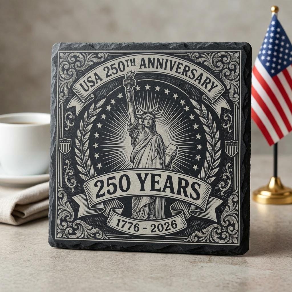 Patriotische USA-Gravur-Laserdatei, 9 Schieferuntersetzer-Emblem-Designs zum Download – Bild 5