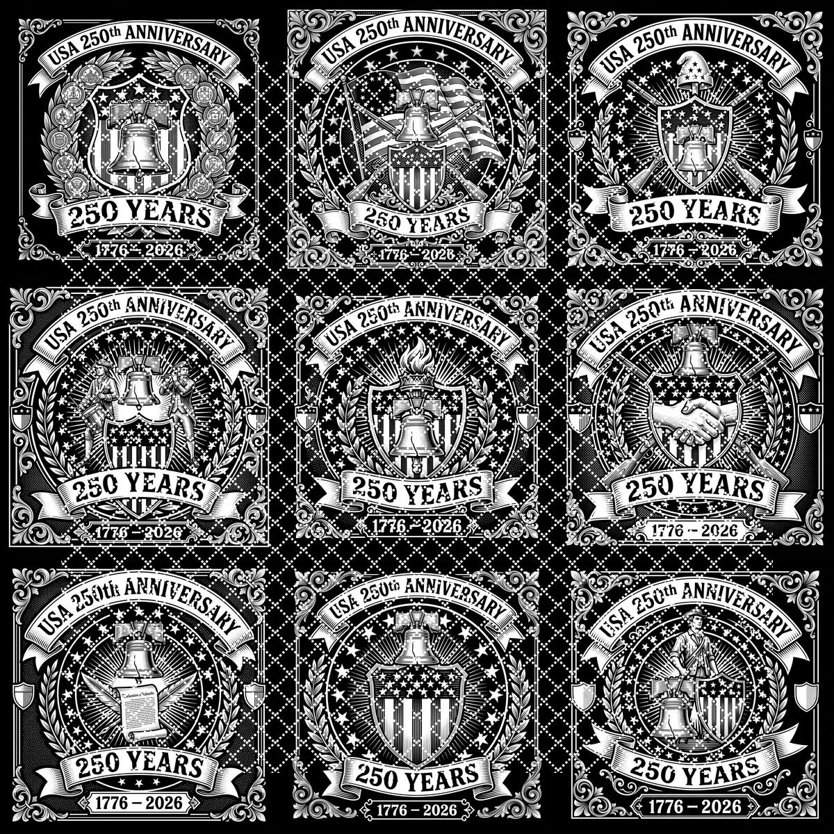 USA 250. patriotisches Lasergravur-PNG-Paket, Liberty-Bell-Schieferuntersetzer – Bild 10