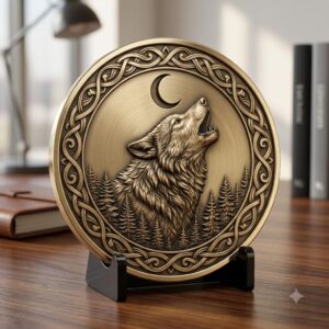 3D Apex Predator Challenge Coin Depth Map, Wildlife Relief PNG for Laser