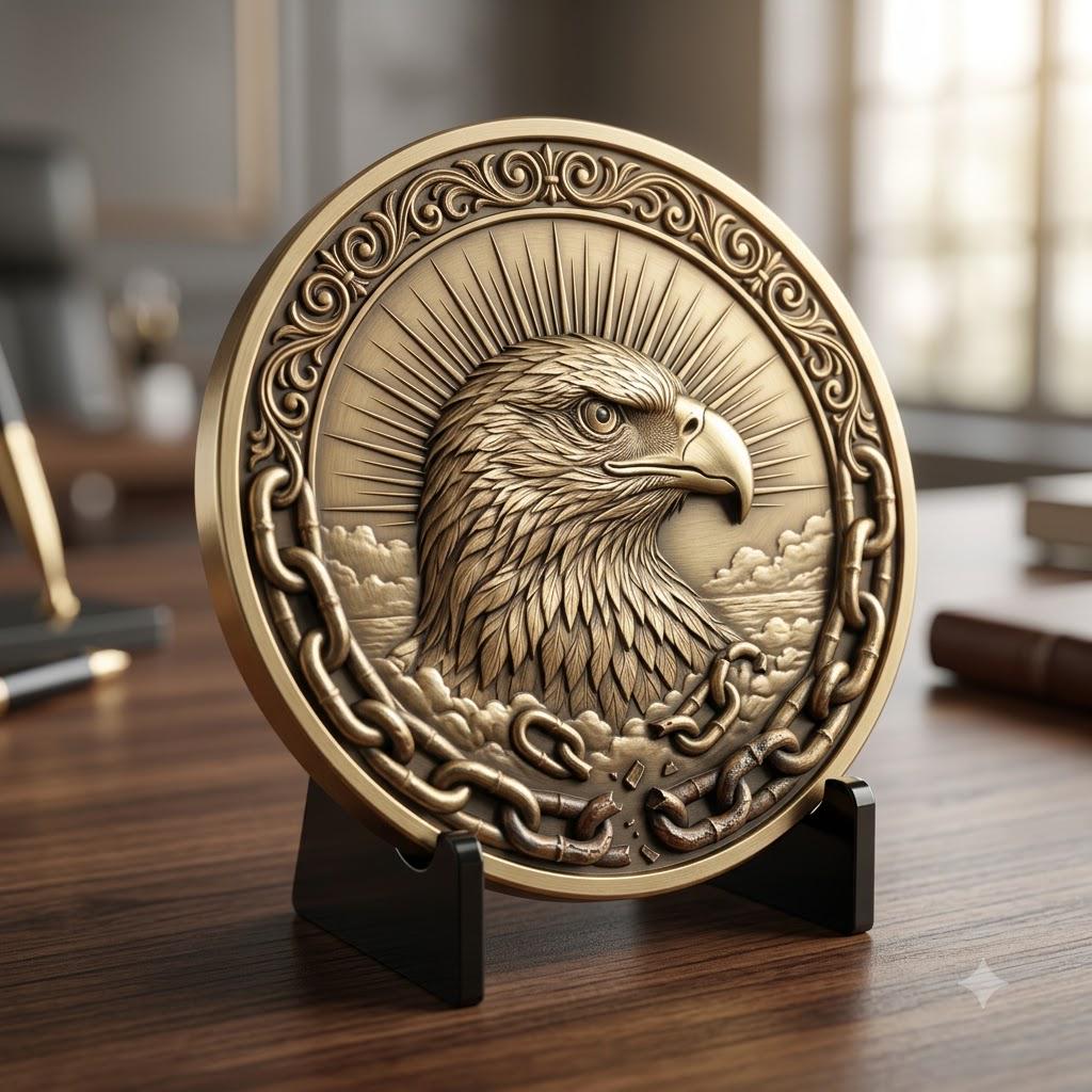 3D Apex Predator Challenge Coin Depth Map, Wildlife Relief PNG for Laser