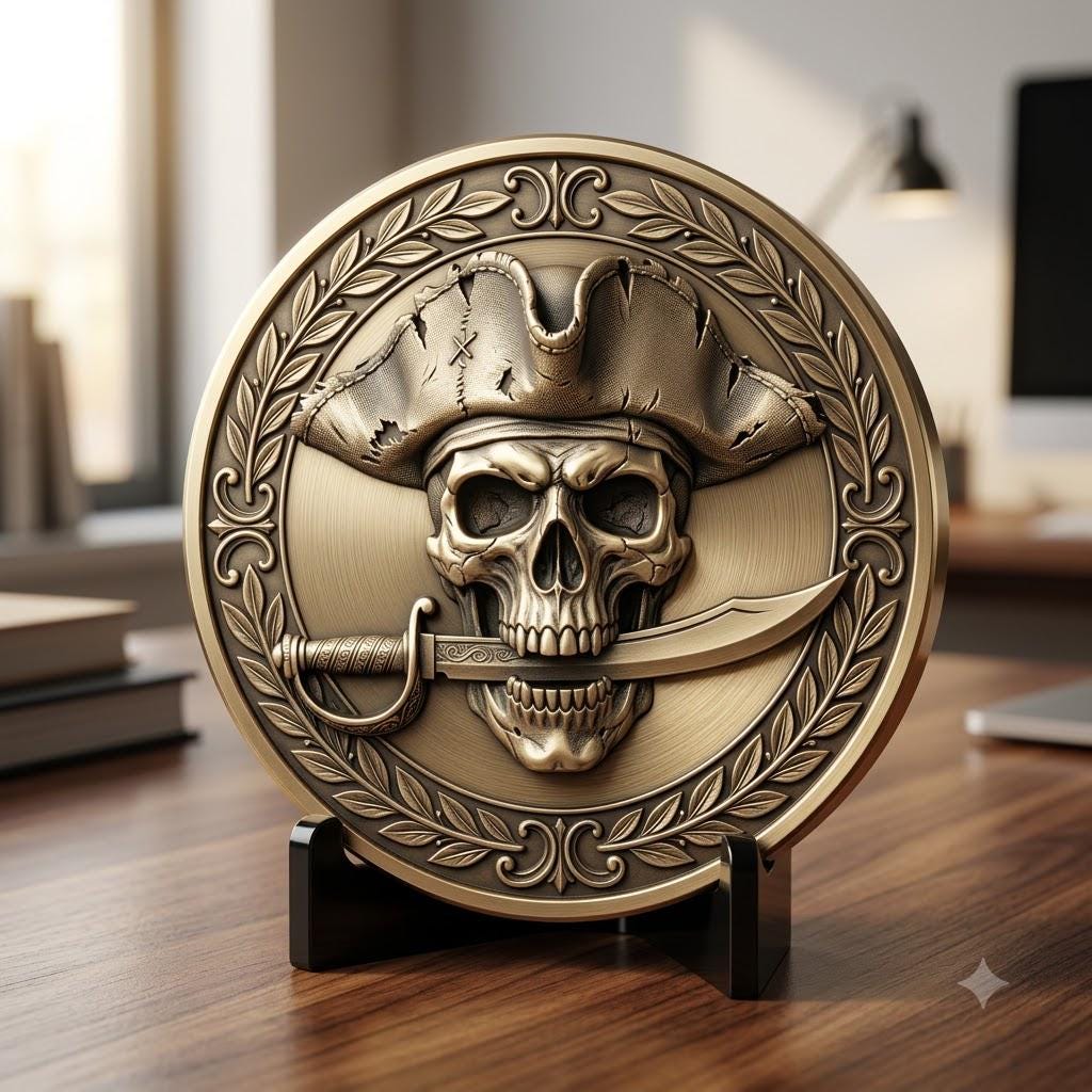 3D Coin Engraving Depth Map, Viking Biker Skull Laser File, Relief PNG Bundle