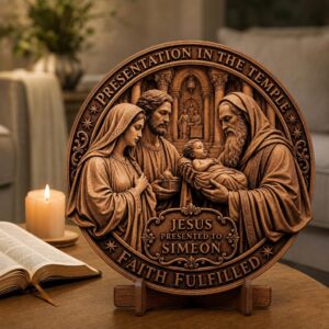 3D Illusion Nativity Laser Engraving, Jesus Christian Plaque Sign Design