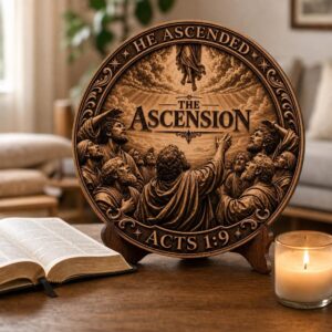 3D Jesus Illusion Laser Engraving File, Christian Resurrection Passion Art