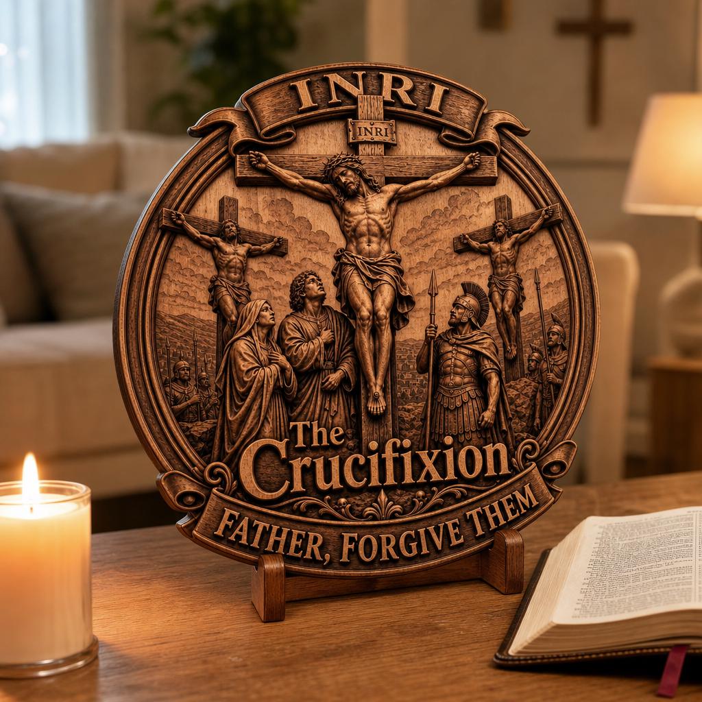 3D Jesus Illusion Laser Engraving File, Christian Resurrection Passion Art