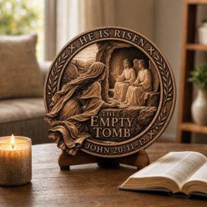 3D Jesus Illusion Laser Engraving File, Christian Resurrection Passion Art