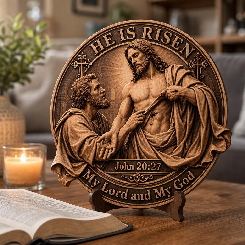 3D Jesus Illusion Laser Engraving File, Christian Resurrection Passion Art