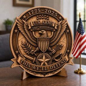 3D Patriotic Laser Engraving, USA Military Emblem Wood Sign PNG Bundle