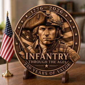 American Warrior 3D Illusion Laser Engraving, USA 250th Anniversary CNC File