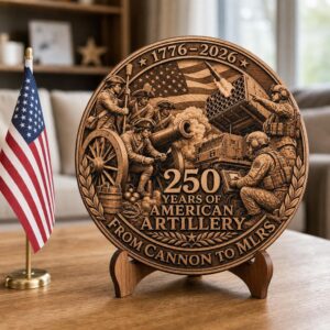 American Warrior 3D Illusion Laser Engraving, USA 250th Anniversary CNC File