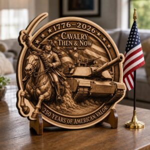 American Warrior 3D Illusion Laser Engraving, USA 250th Anniversary CNC File