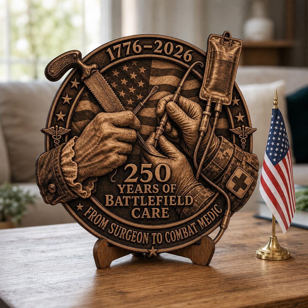 American Warrior 3D Illusion Laser Engraving, USA 250th Anniversary CNC File