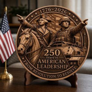 American Warrior 3D Illusion Laser Engraving, USA 250th Anniversary CNC File