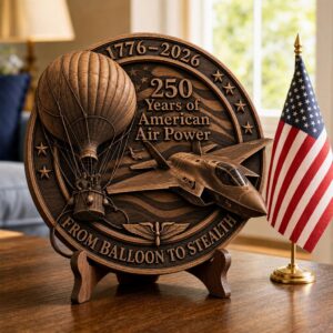American Warrior 3D Illusion Laser Engraving, USA 250th Anniversary CNC File