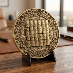 Ancient Roman Soldier Challenge Coin Design, Laser Engraving Relief Depth Map