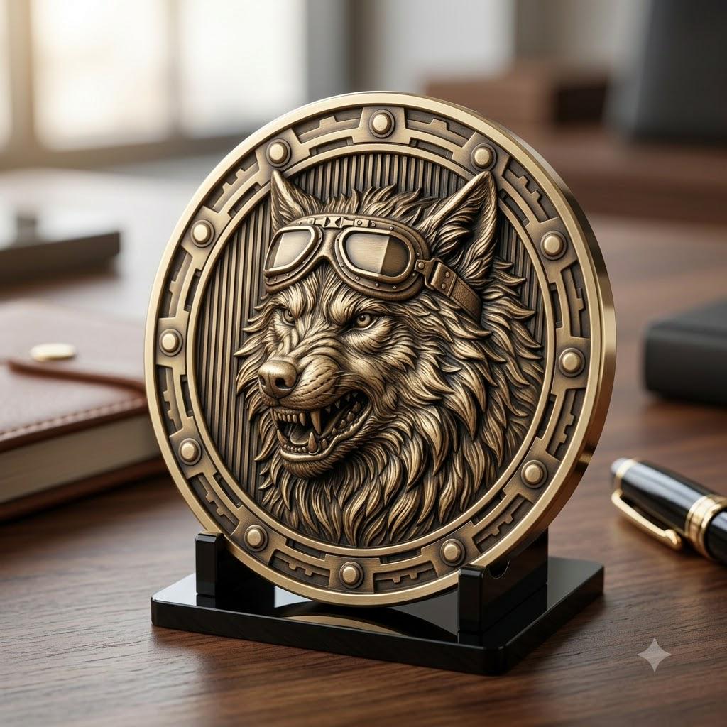Biker Motorcycle Engraving Depth Map, Eagle Americana Medallion Relief Design