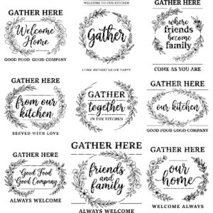 Botanical Welcome Sign, Farmhouse Charcuterie Board Design for Kitchen Decor