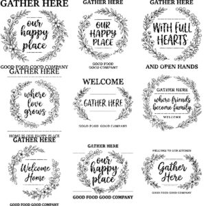 Botanical Welcome Sign, Farmhouse Charcuterie Board Design for Kitchen Decor