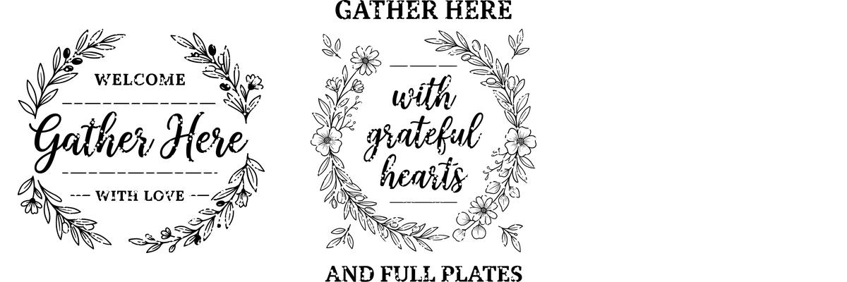 Botanical Welcome Sign, Farmhouse Charcuterie Board Design for Kitchen Decor