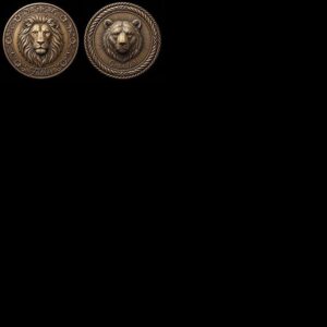Celtic Animal Coin Engraving Depth Map, 50 Laser Files for Bronze Relief