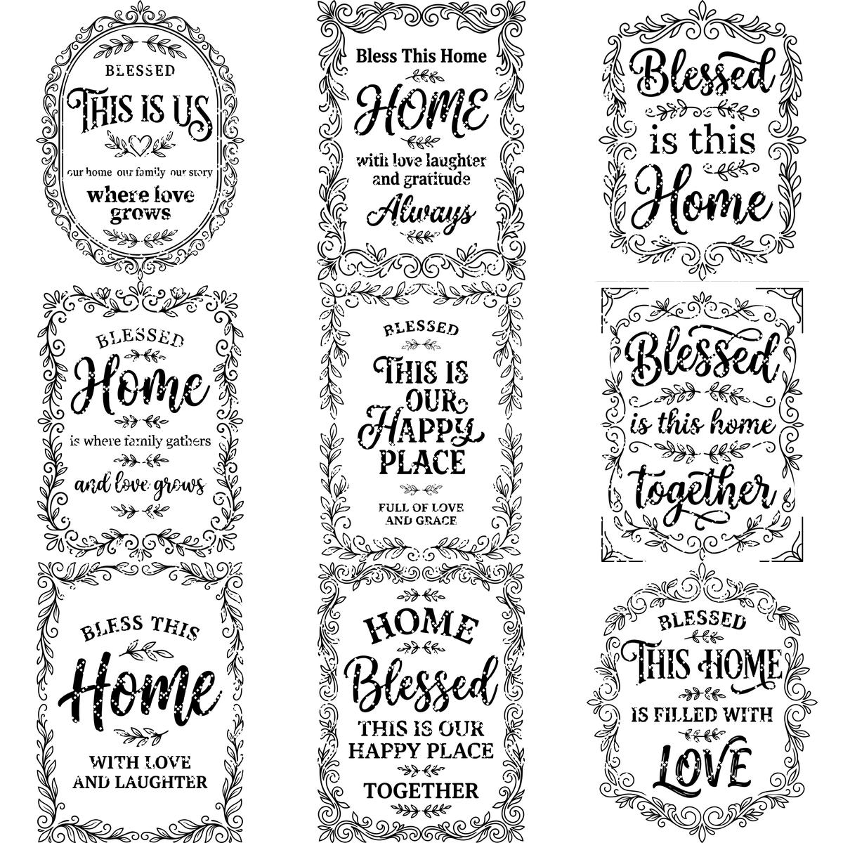 Charcuterie Board Engraving Designs, Rustic Home Quotes, Botanical Blessings