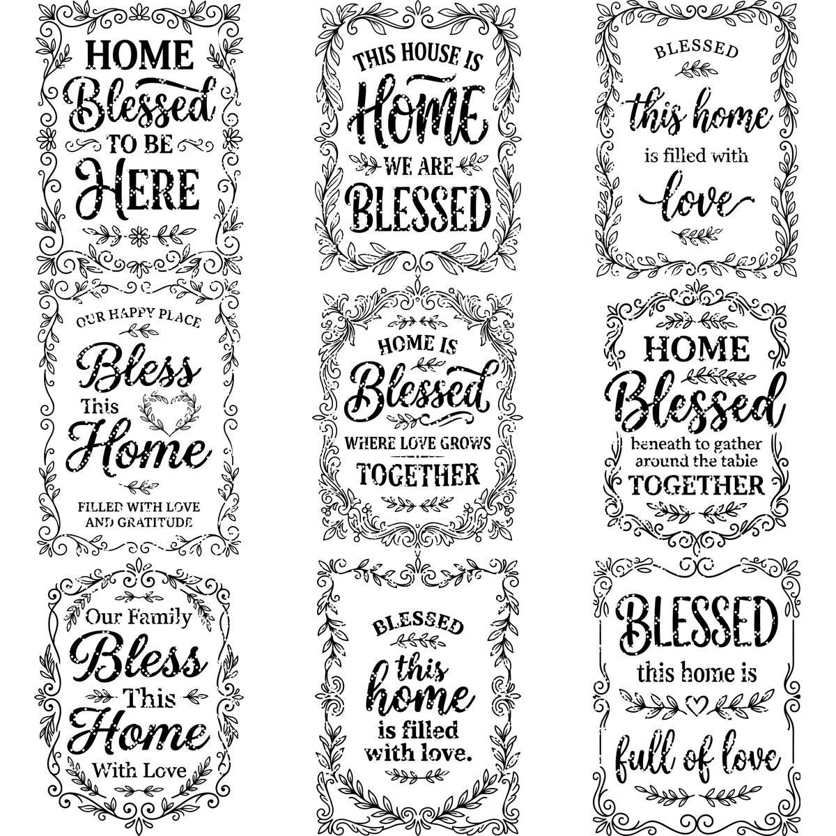 Charcuterie Board Engraving Designs, Rustic Home Quotes, Botanical Blessings