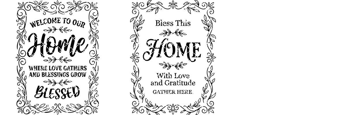 Charcuterie Board Engraving Designs, Rustic Home Quotes, Botanical Blessings