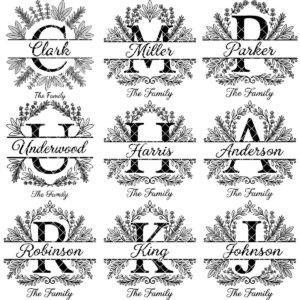 Custom Family Monogram Crests, Laser Engraving Alphabet for Chopping Boards