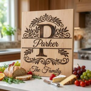Custom Family Name Monogram Bundle, Laser Engraving Alphabet for Wood Decor