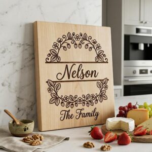 Custom Family Surname Alphabet, Strawberry Vine Monogram Engraving File