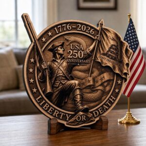 Dont Tread On Me Laser Engraving, 3D Illusion Patriotic Wood Sign Design