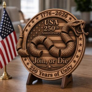 Dont Tread On Me Laser Engraving, 3D Illusion Patriotic Wood Sign Design