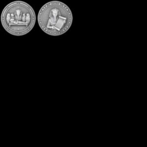 Egyptian Pharaoh Coin, Deep Relief Depth Map for Laser Engraving, PNG Bundle