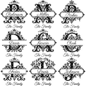Elegant Monogram A-Z Bundle, Custom Family Name Engraving for Wooden Boards