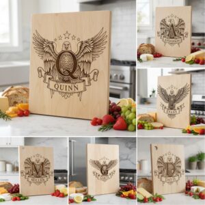 Family Crest Monograms, Alphabet Logos for Engraving, Custom Surname Designs