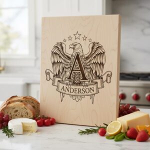 Family Crest Monograms, Alphabet Logos for Engraving, Custom Surname Designs
