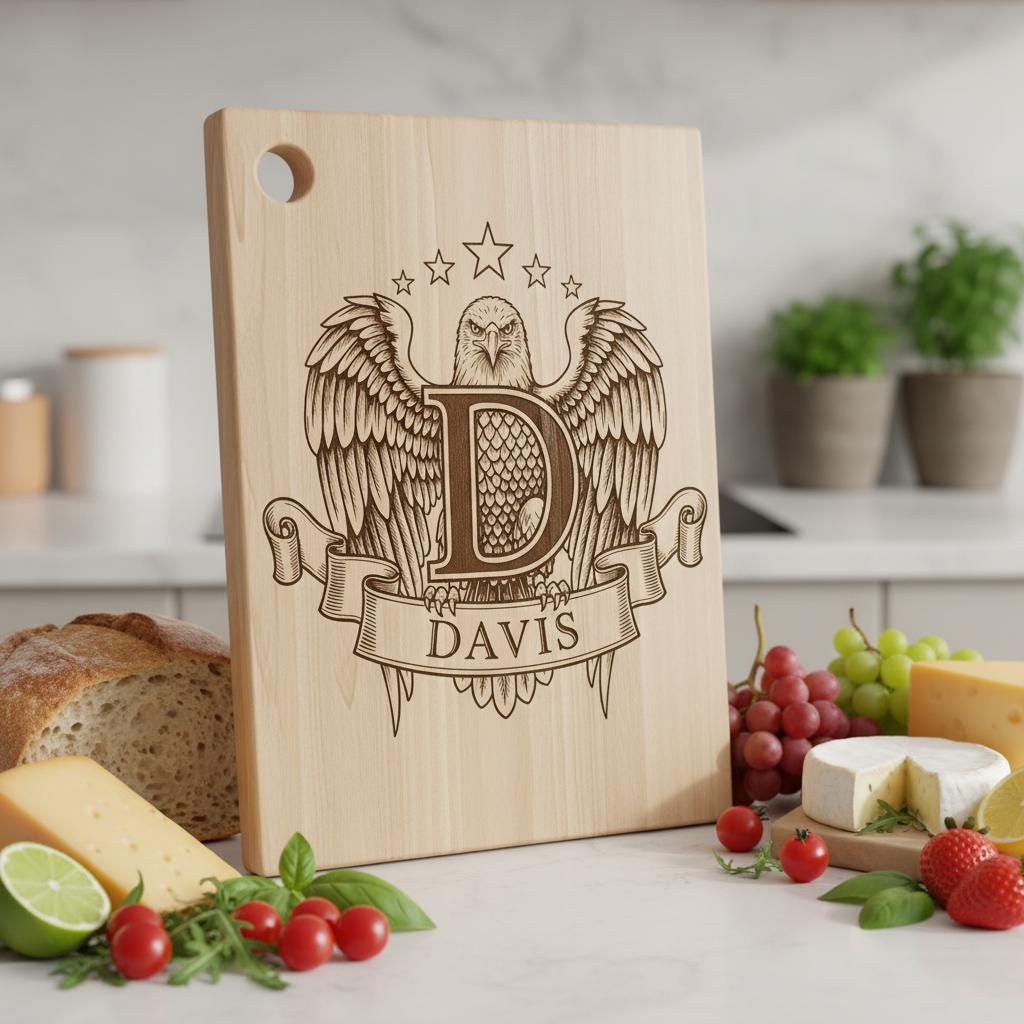 Family Crest Monograms, Alphabet Logos for Engraving, Custom Surname Designs