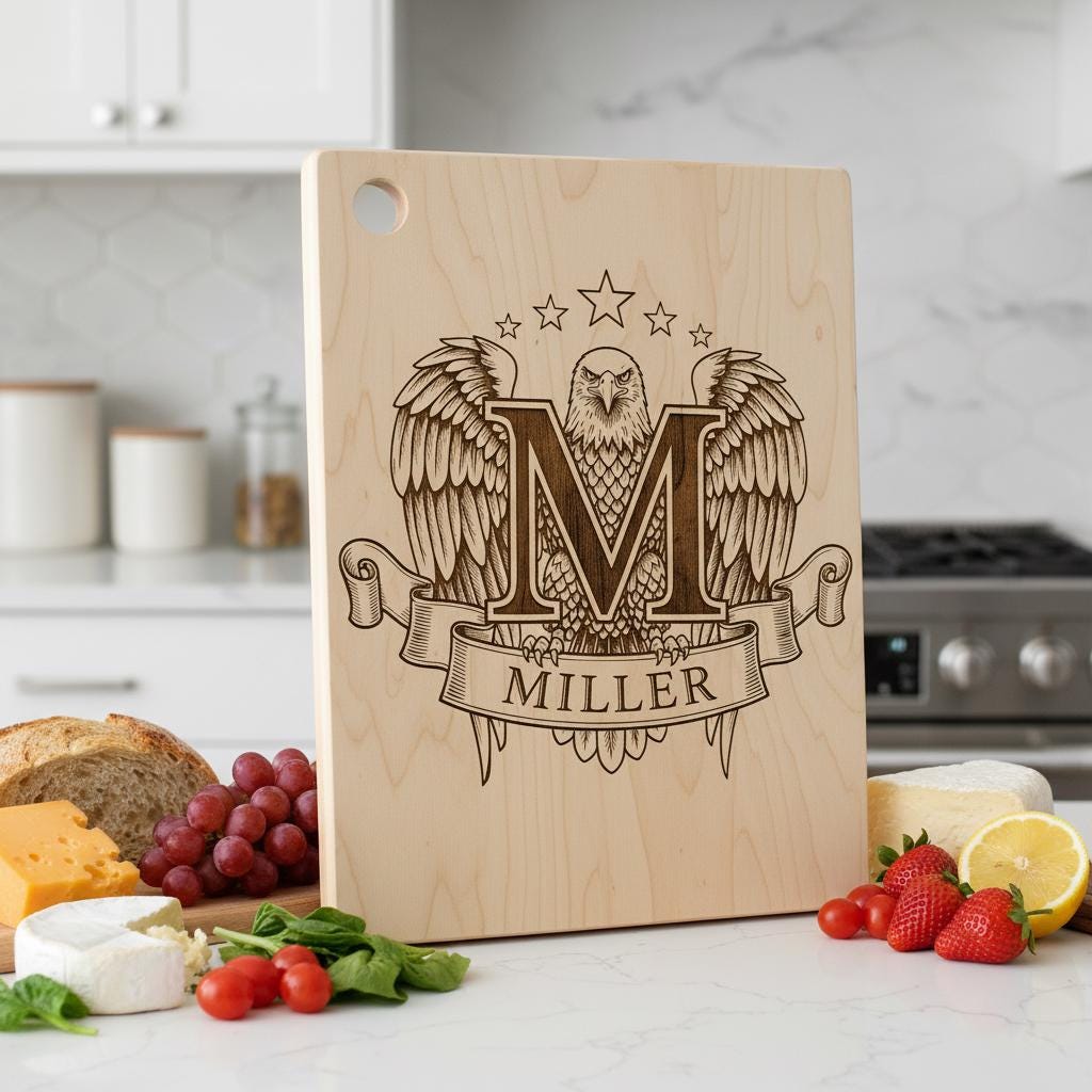 Family Crest Monograms, Alphabet Logos for Engraving, Custom Surname Designs